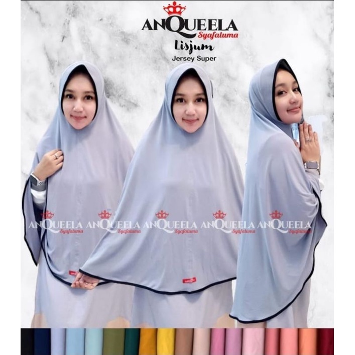 HIJAB INSTAN SYARI LIJUM ( LIST JUMBO ) ORI ANQUEELA