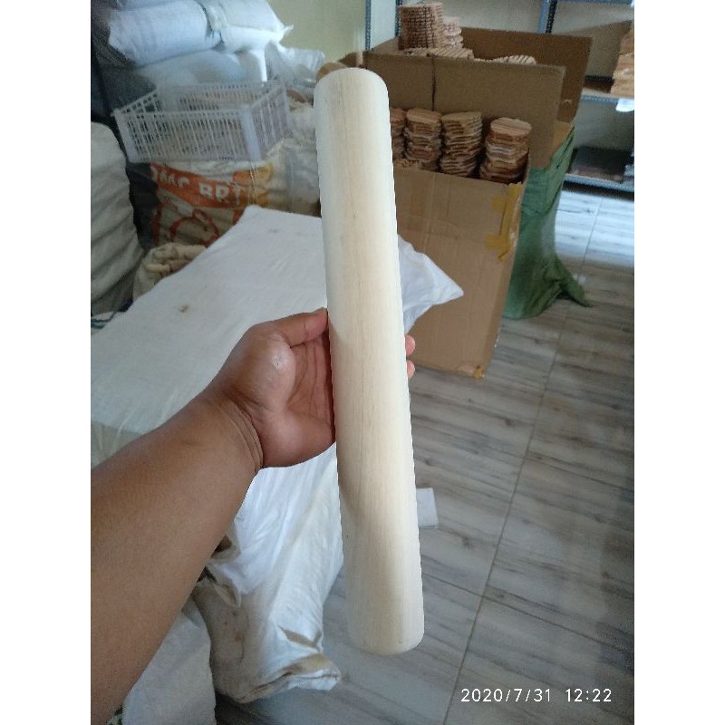 Rolling Pin Kayu 40cm / Penggilas Adonan / Penggiling Adonan / Rolling Pin / Penumbuk WARU 40cm