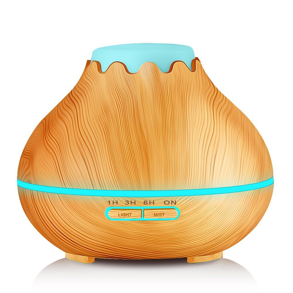 H05 - Essential Oil Aromatherapy Diffuser Ultrasonic Cool Mist Aroma Humidifier 7 Colors 400ML