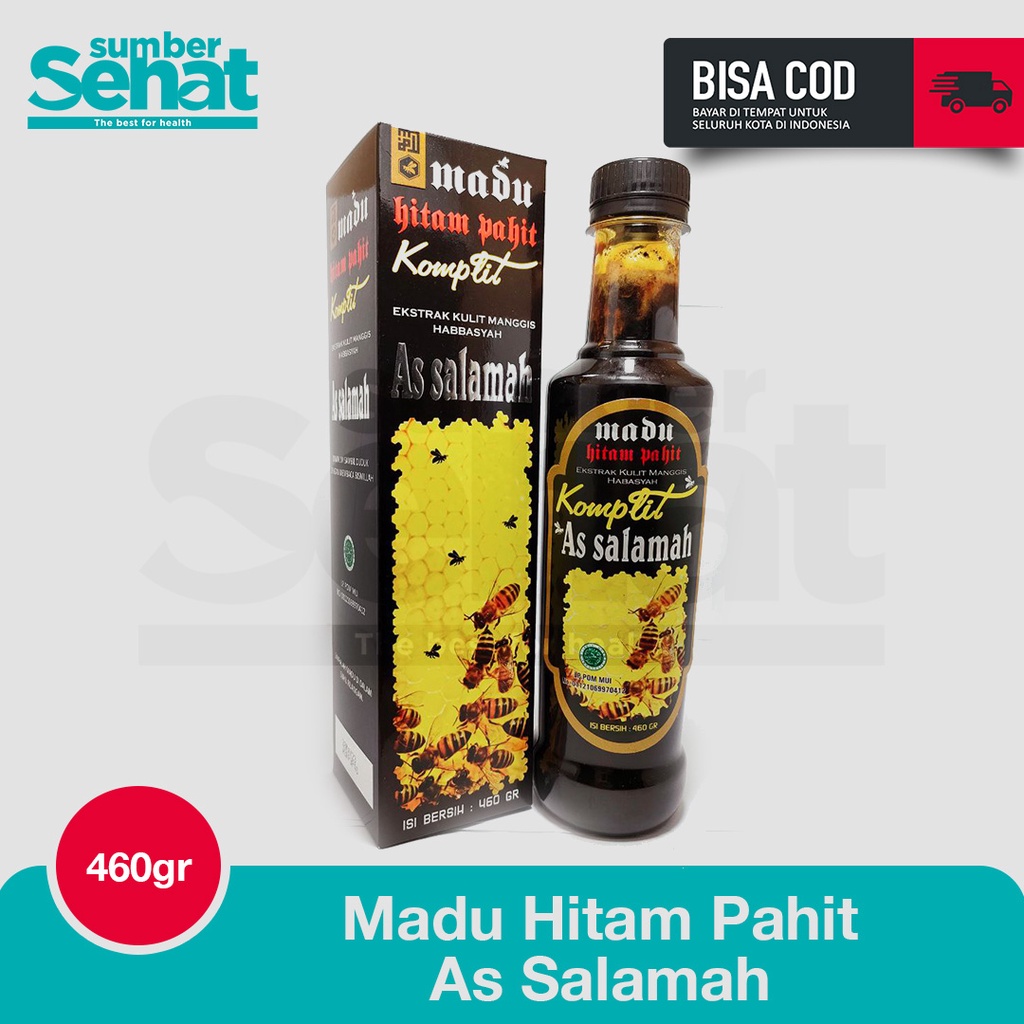 

Madu Hitam Pahit As Salamah plus Propolis & Ekstrak Kulit Manggis 460gr Madu Hitam Pahit Komplit