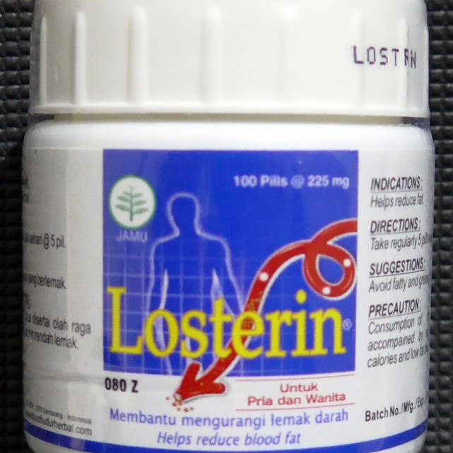 LOSTERIN Obat  Herbal  mengurangi lemak darah Menurunkan kolesterol