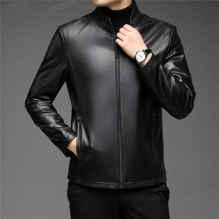 jaket kulit pria jaket kulit asli pria 100% original dari kulit asli domba Garut ori jaket kulit asl