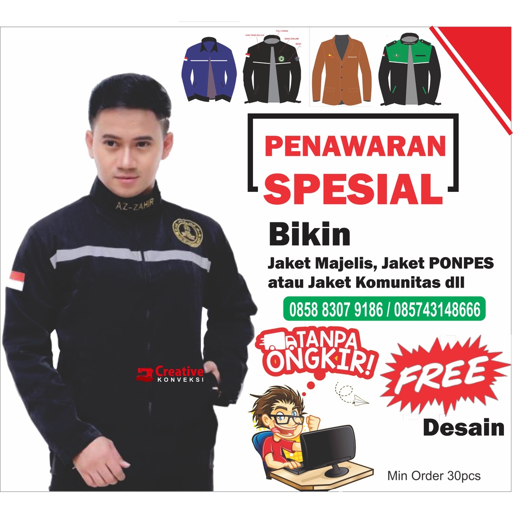 KONVEKSI SERAGAM PDH | JAS ALMAMATER | SERAGAM SEKOLAH | JAKET MAJELIS | CUSTOM | KEMEJA SERAGAM | BAJU ORGANISASI