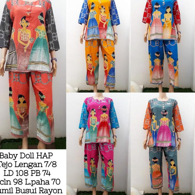 Baby doll hap rc asmara lengan 7/8 bu tejo • LVL.25Au22ˢ