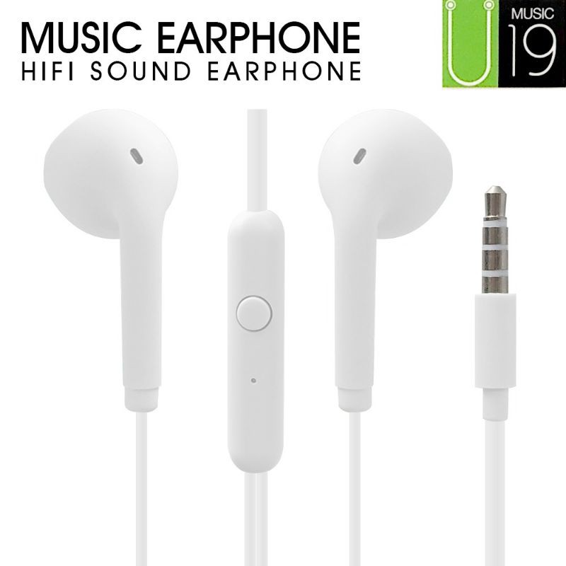 headset stereo u19 macaron handsfree xtra bass earphone u19