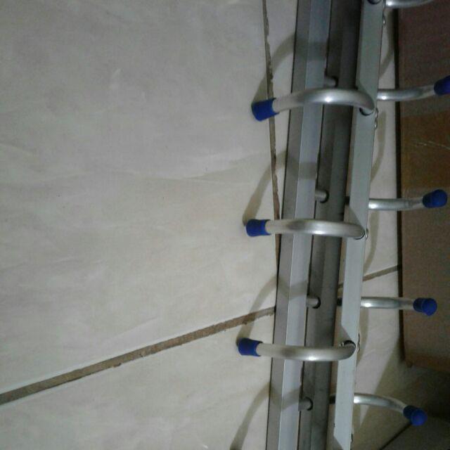 Capstok Aluminium / Gantungan Baju Handuk Aluminium / Gantungan Dinding Aluminium Kapstok 6 & 8 Hak