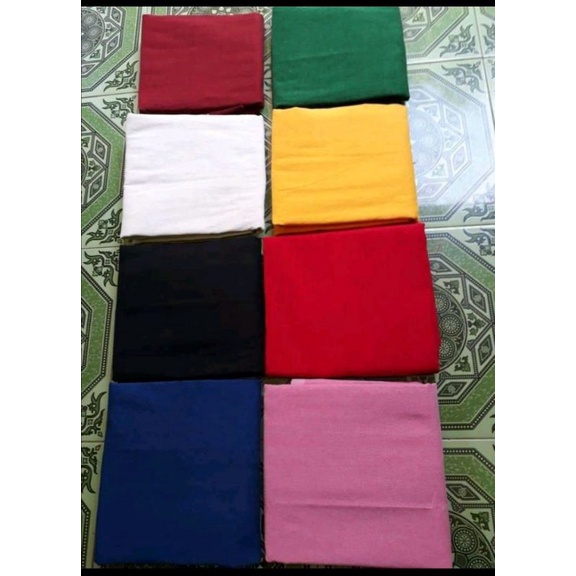 kain tenun polos bermacam-macam warna, kuning, merah, maroon, hitam, pink,putih, hijau,biru,toska