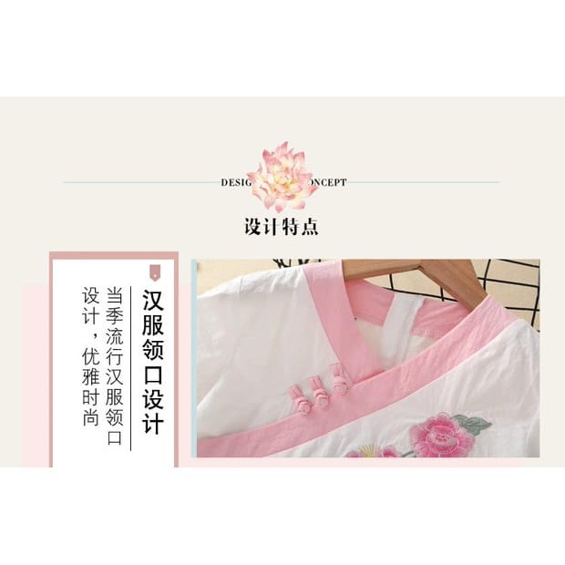 1-2 Tahun | Setelan Kyung Mi - Baju Imlek Sanghai Rok Anak Perempuan Kualitas Import Cheongsam Mandarin