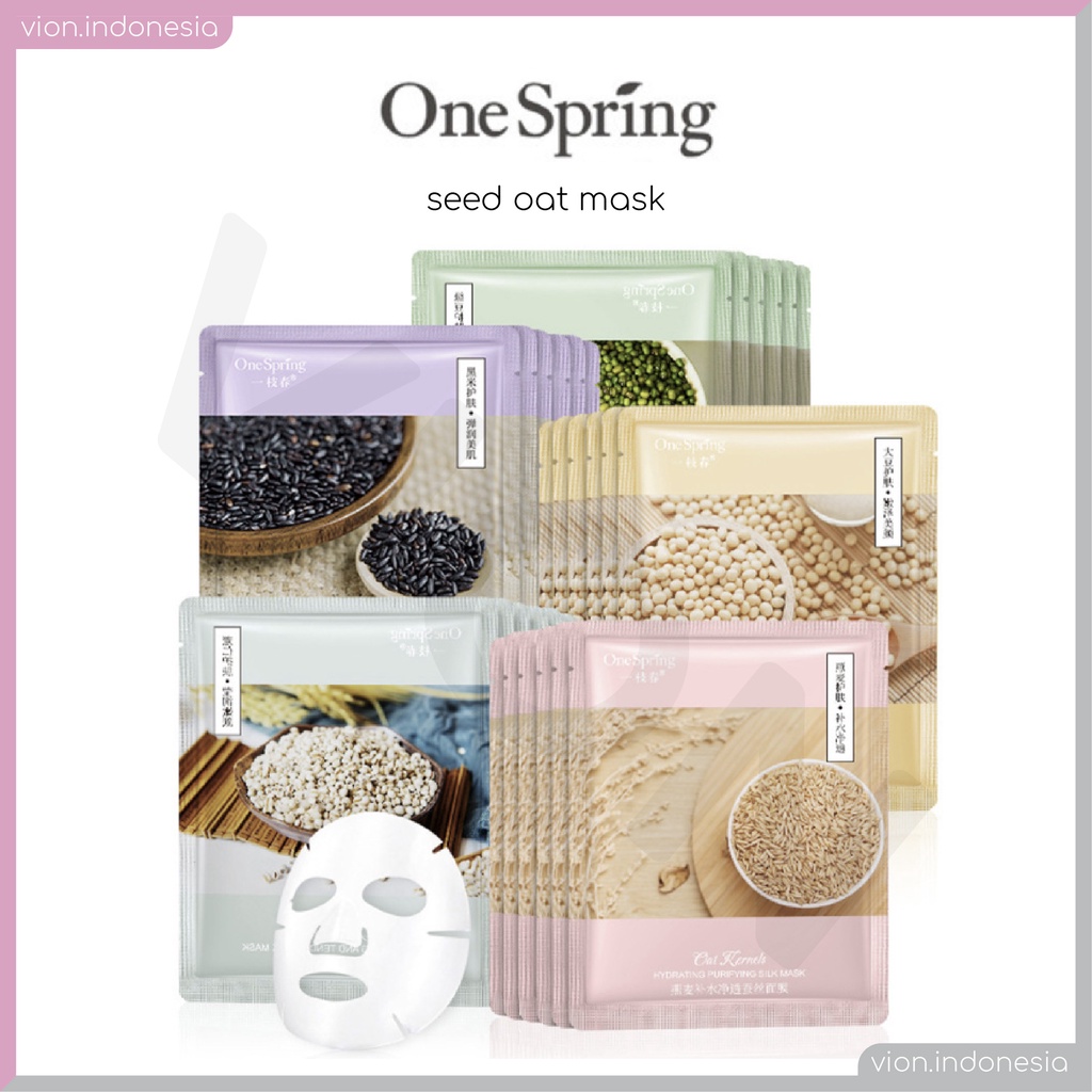 ONE SPRING Seed Oat Facial Mask Masker Wajah Biji Original OS003