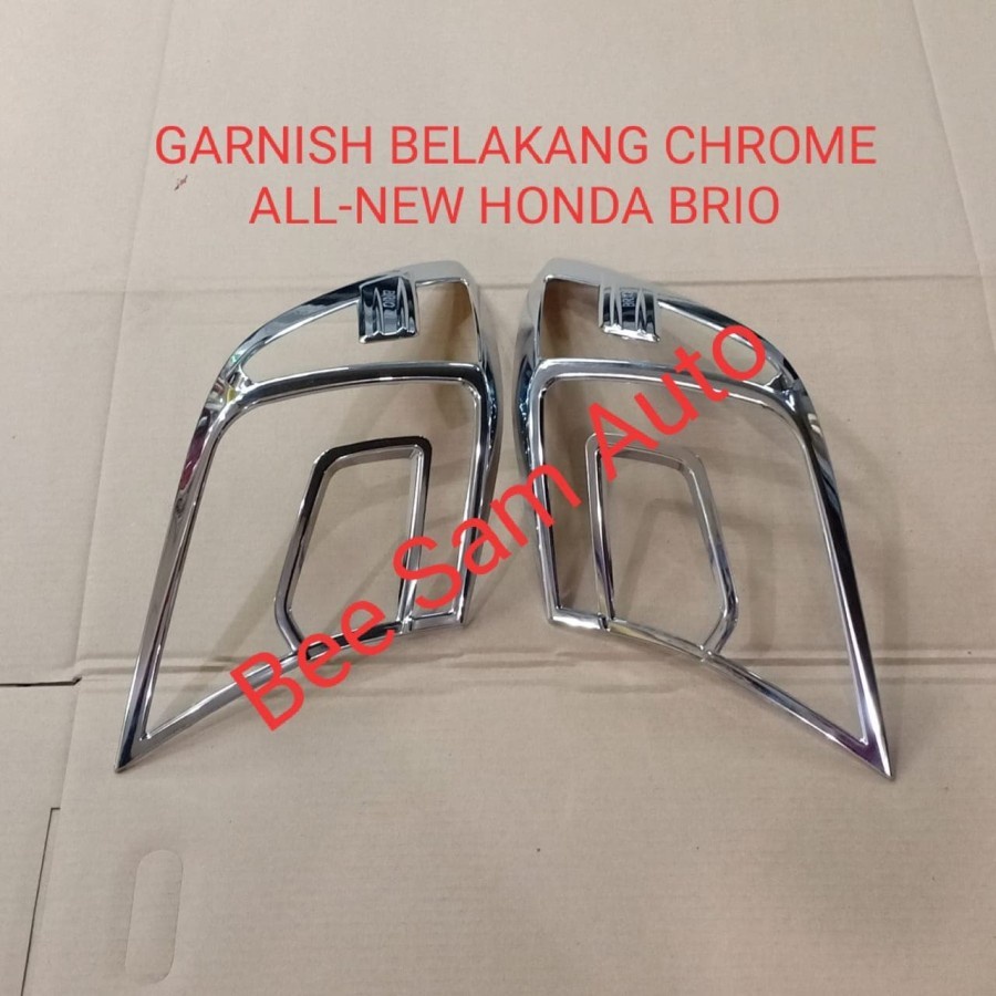 Tail Lamp Garnish / Garnish Belakang All New Brio 2019 Chrome