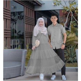  Baju  Gamis Couple  Keluarga Edisi Lebaran Terbaru  2021  Baju  