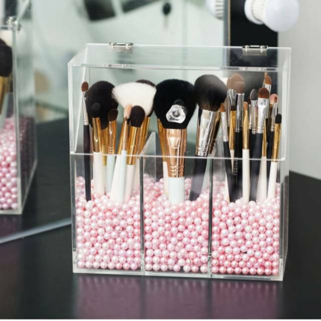 Akrilik tempat brush make up/ organizer make up akrilik