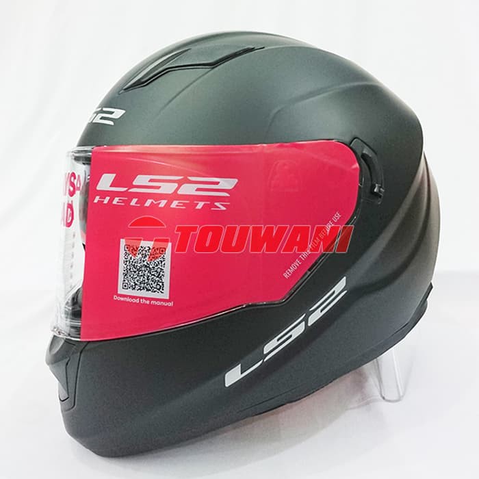 Helm LS2 FF320 Solid Matt Black