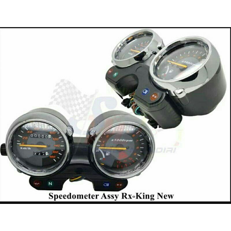 Spidometer kilometer assy RX King Rxking rxk new black / chrome