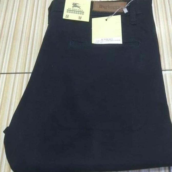 Celana Chino Panjang Pria Original Burberry Slimfit Medanbaiak