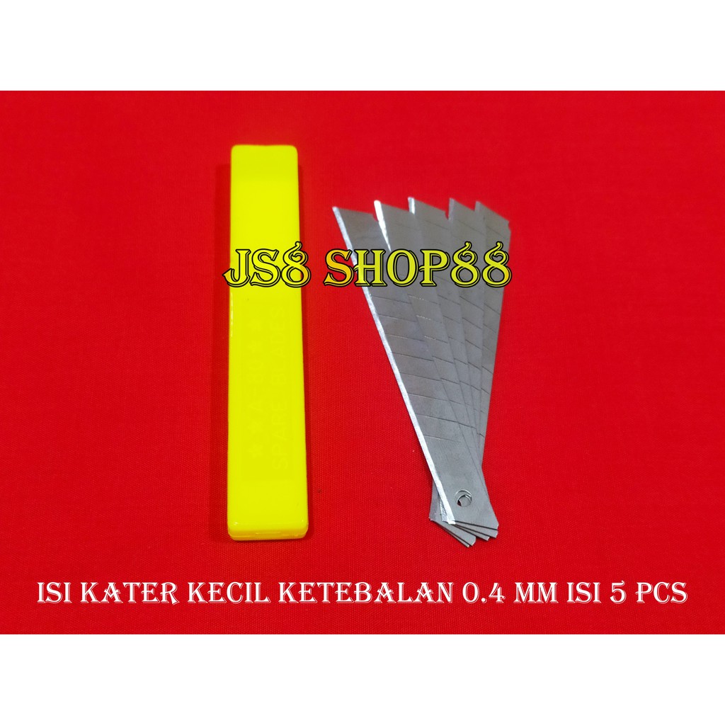 

(ECERAN) ISI KATER KECIL KETEBALAN 0.4 MM 1 KOTAK KUNING ISI 10 PCS