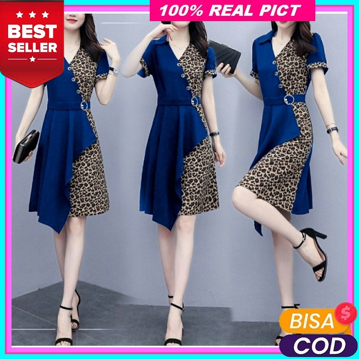 Dress Midi Import Premium Baju Dres Natal Wanita Midi Deres Dress Imlek Baju Dres Natal Wanita Midi 