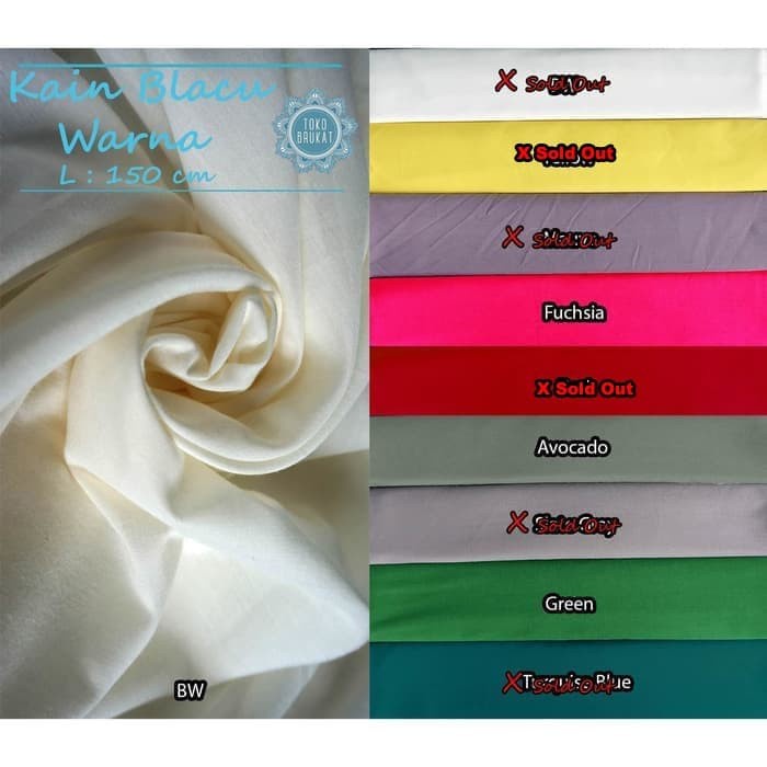 Kain Blacu Warna / Kain Blaco Warna
