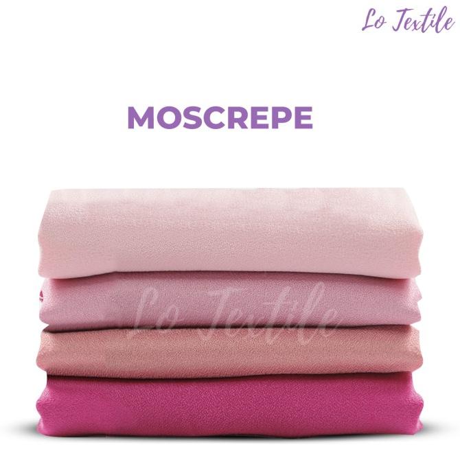 Kain Moscrepe Premium 0.5 Meter - Bahan Mosscrepe Meteran