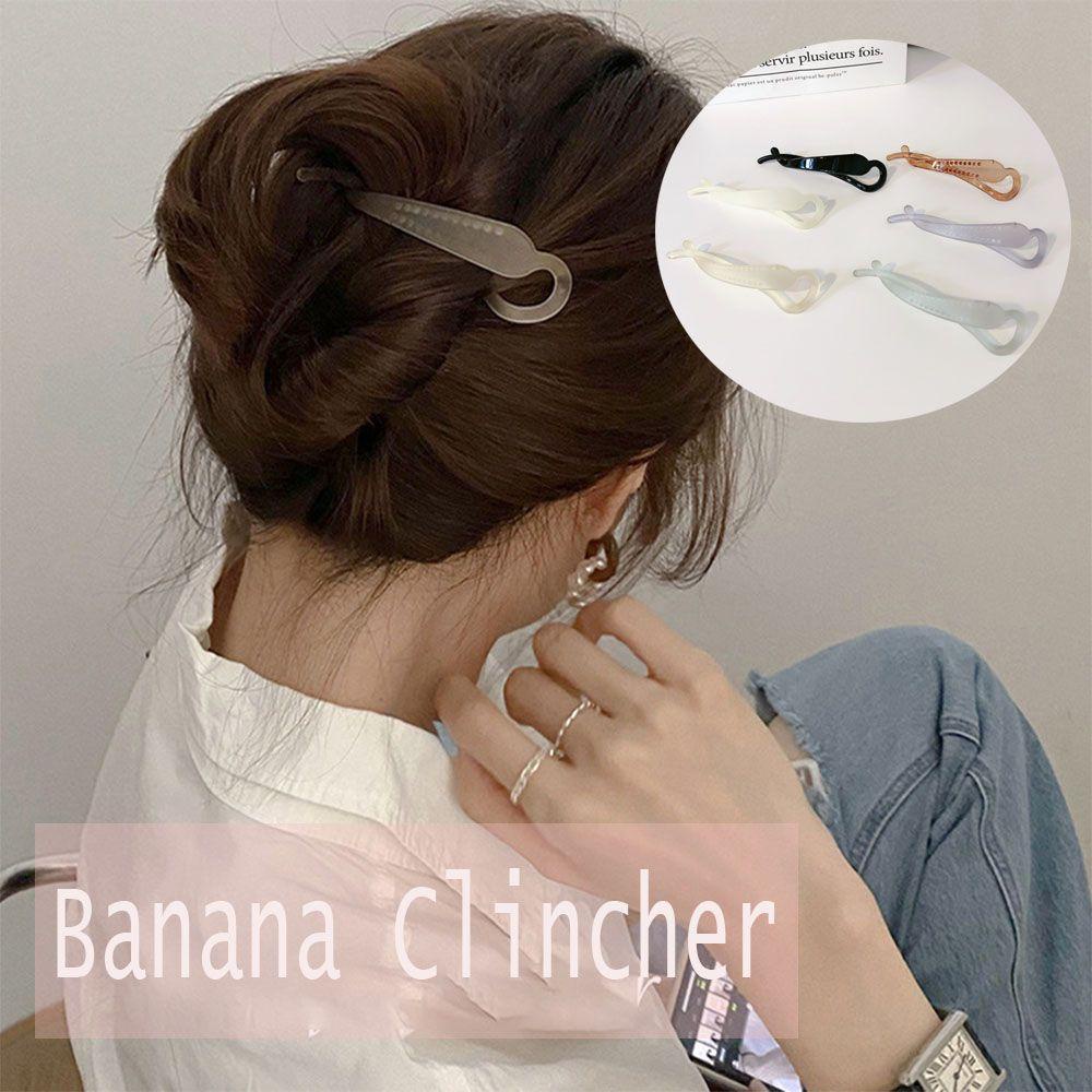 SUYO Klip Rambut Fashion Tahan Lama Styling Fleksibel Ponytail Holder Non Slip French