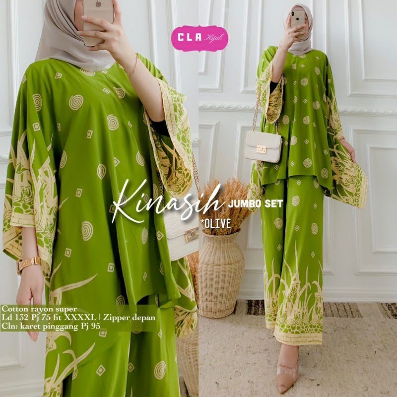 SETELAN WAKA ONE SET WAKAWAKA RAYON PREMIUN JUMBO TERBARU