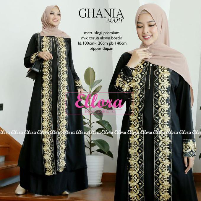 Super Brand Fest Gamis Wanita Muslimah Terbaik Ghania Premium Quality