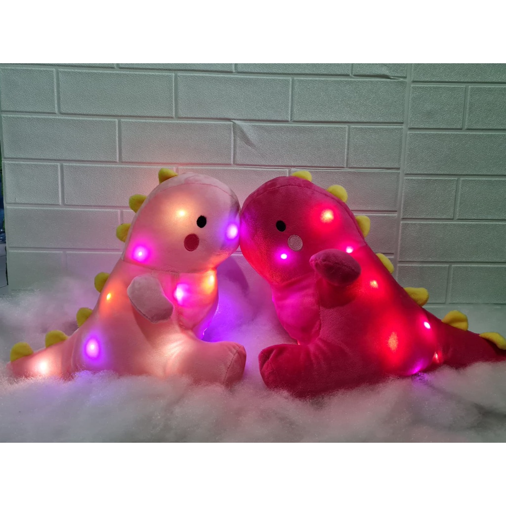 Boneka Lucu DINOSAURUS MENYALA lembut dan halus berukuran(NEW ARIVAL)