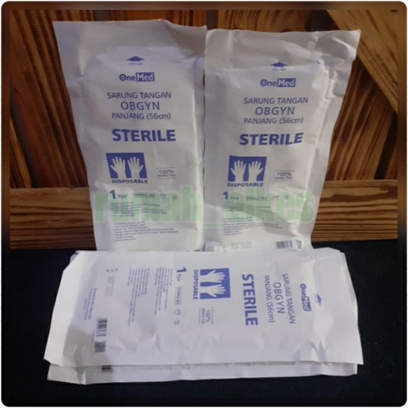 SARUNG TANGAN OBGYN 56cm / SARUNG TANGAN STERILE OBGYN PANJANG (56cm)