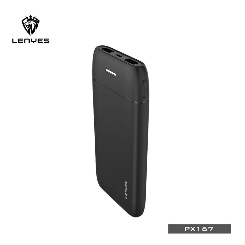 Powerbank 10.000 Mah Lenyes PX167 Original 2A Real Capacity 2 USB 10000 mah