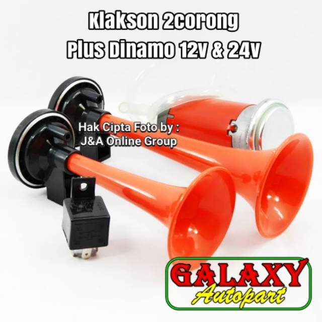 Klakson 2 Corong + Dinamo