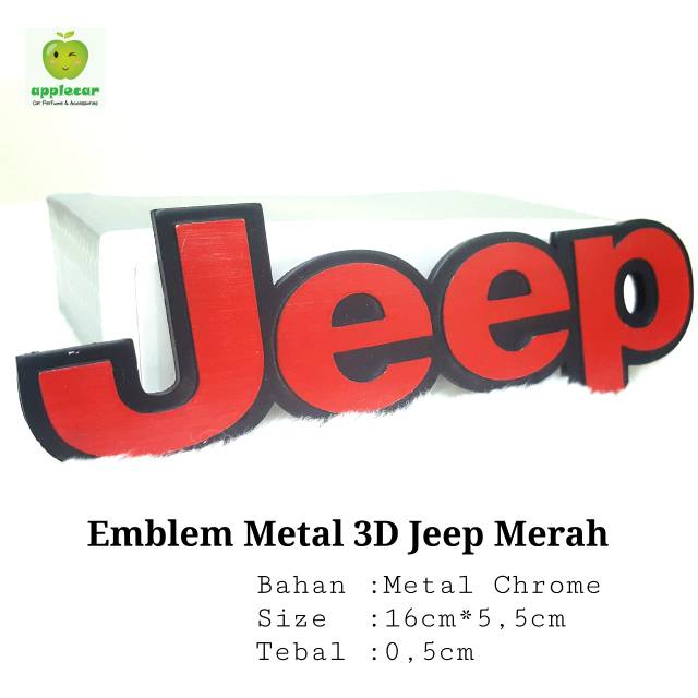 Emblem Stiker Tempelan 3D Jeep