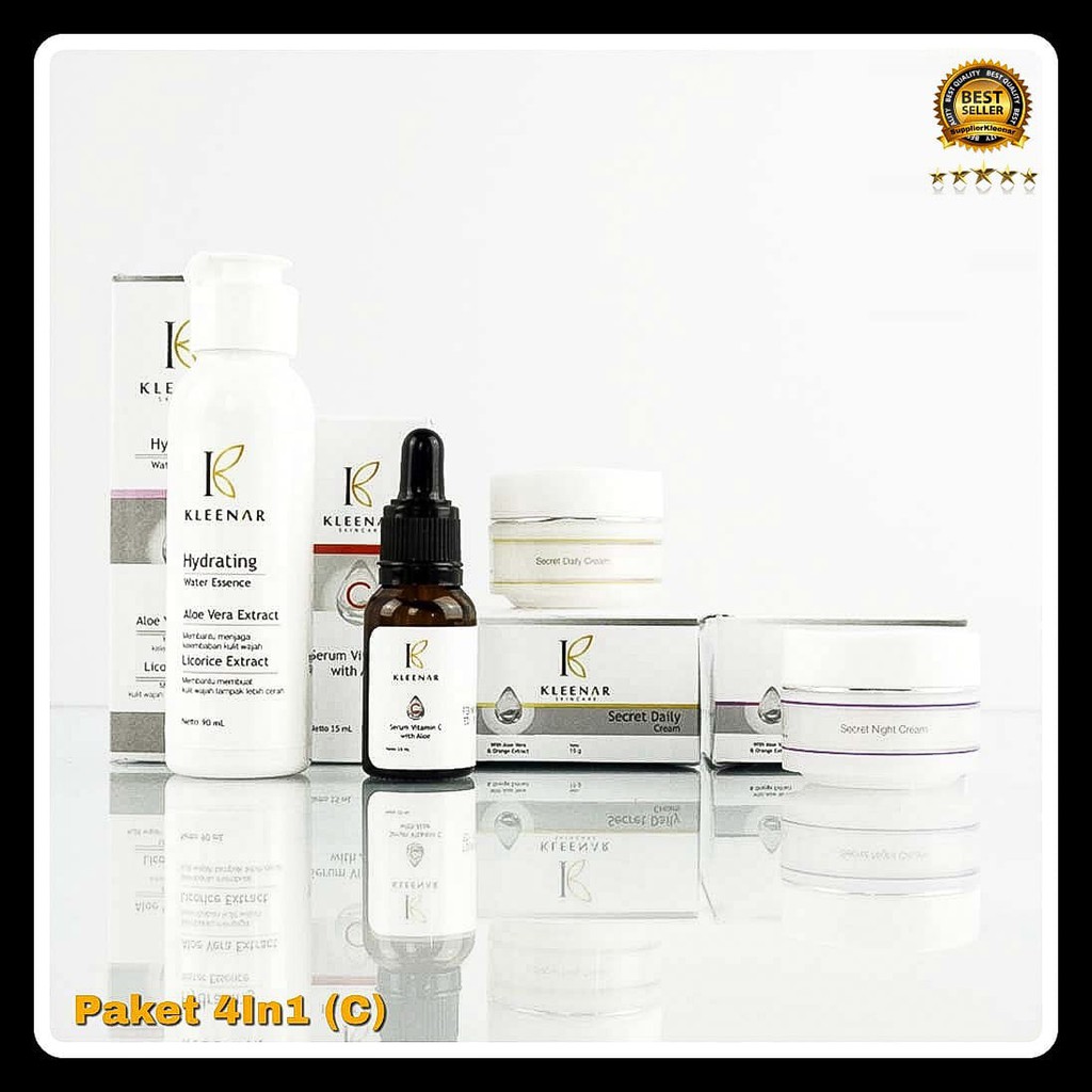 PAKET KECANTIKAN | KLEENAR SKINCARE 4 in 1 (C) | 100% AMAN dan ORIGINAL