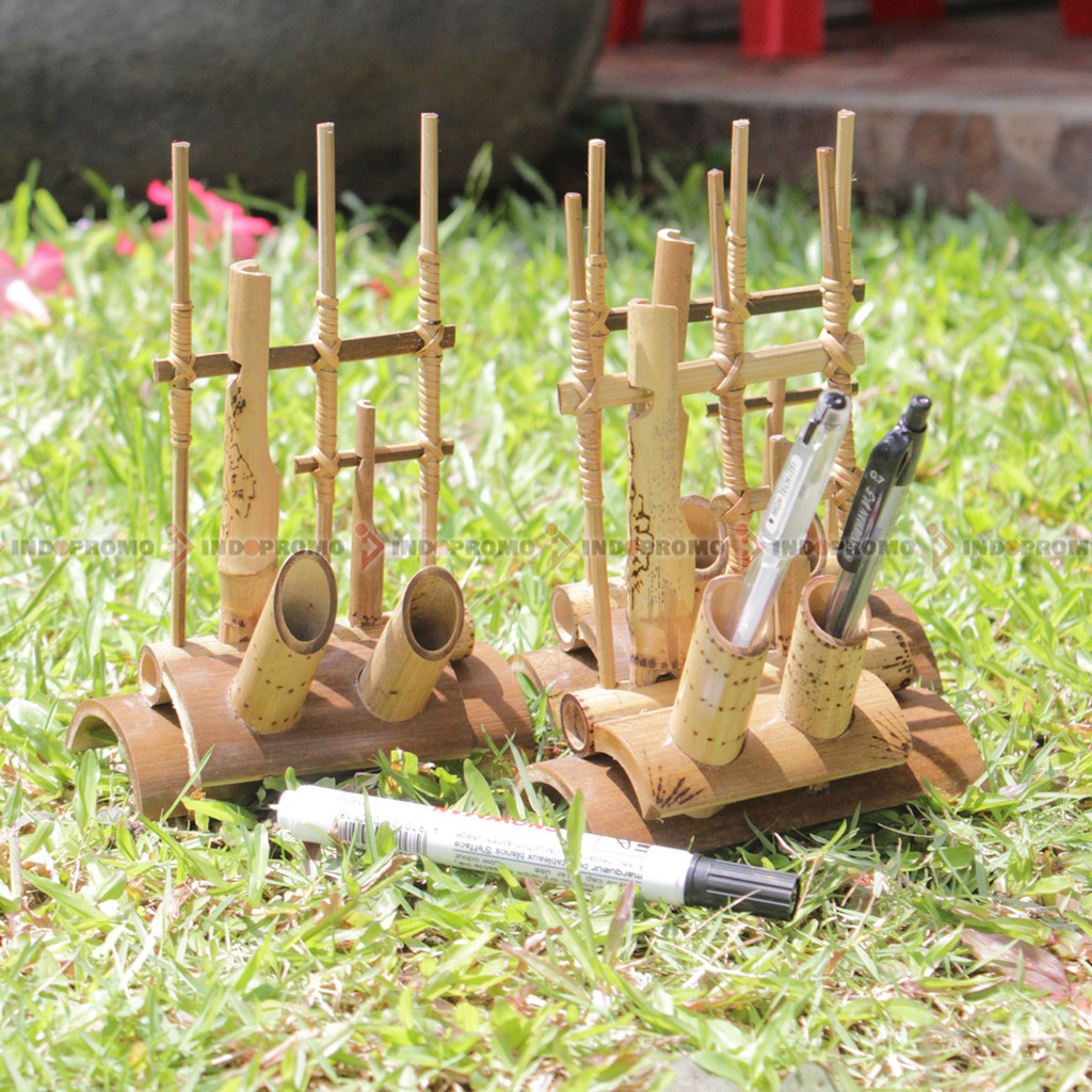 Hiasan Angklung Mini Tempat Alat Tulis