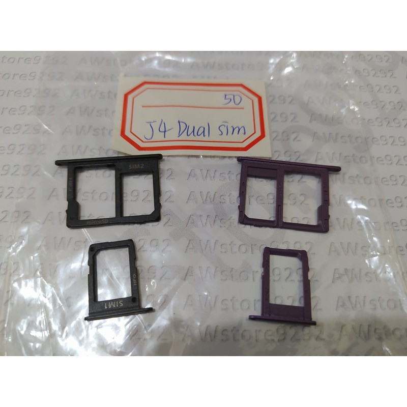 Slot Tempat Dudukan Kartu Simcard Sim card Lock Simtray Sim Tray Samsung J4 J400 Dual Sim