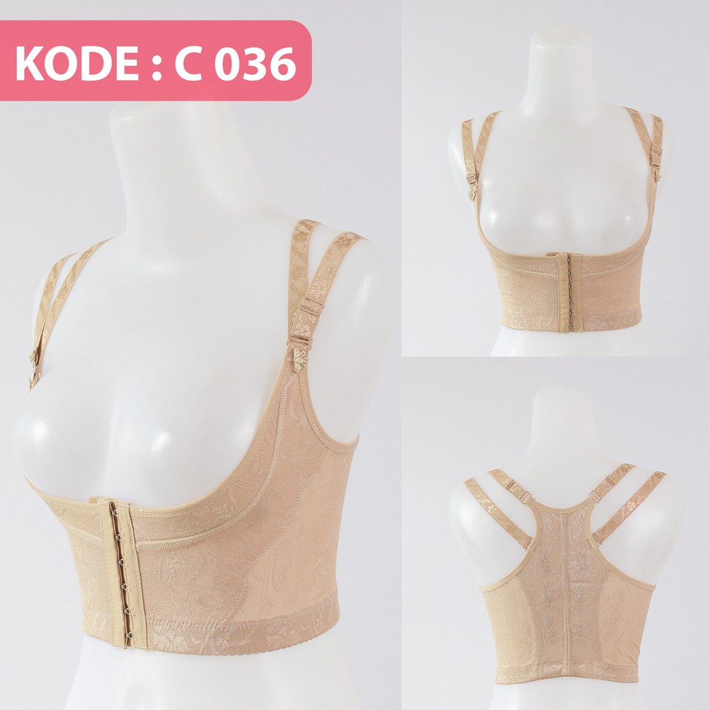 (COD) KORSET CORSET PENYANGGA PENGANGKAT PAYUDARA PUSH UP PENGANGKAT BRA PRESS BODY C 036
