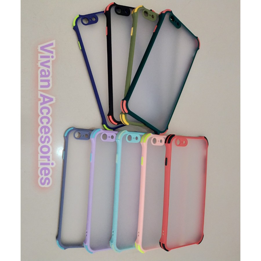 Case Iphone 6 plus/ 6+ / Iphone6+ Matte Colour ShockProof AntiCrack