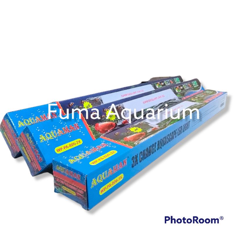 Lampu aquarium 85cm AQUAMAN WP-PA-800-3X Mode Ganti warna 21Watt Lampu Led Gantung Aquarium Aquascape