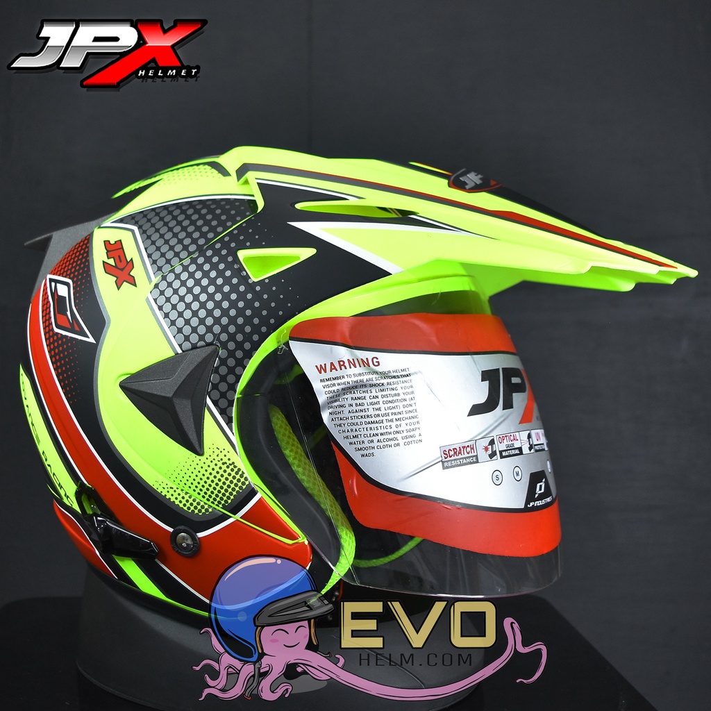 JPX SUPERMOTO ADVANCE FLUO YELLOW DOFF