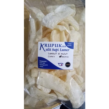 

Krupuk Kulit Sapi Lumer Gurih - Rambak Sapi Asli