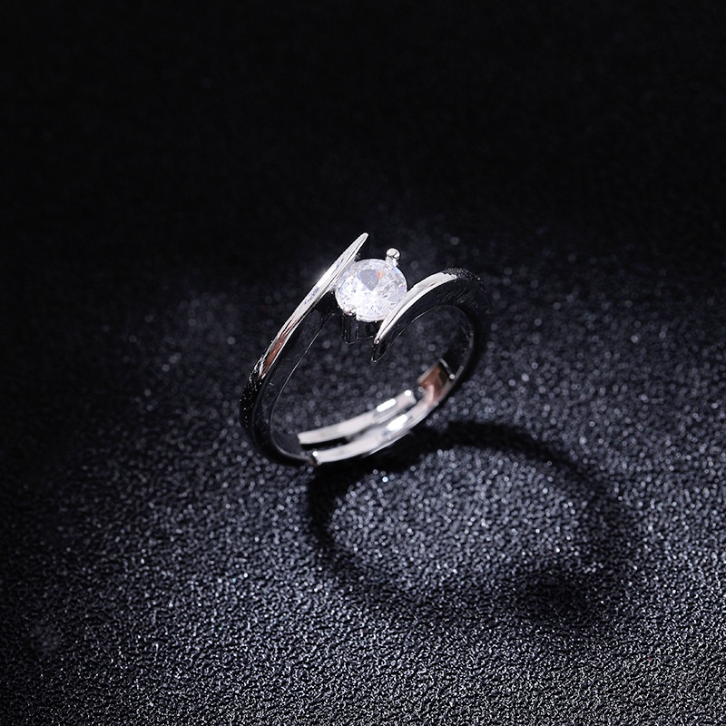 Korea simulasi zircon cincin nasib dewi trendy cincin wanita hadiah pasangan