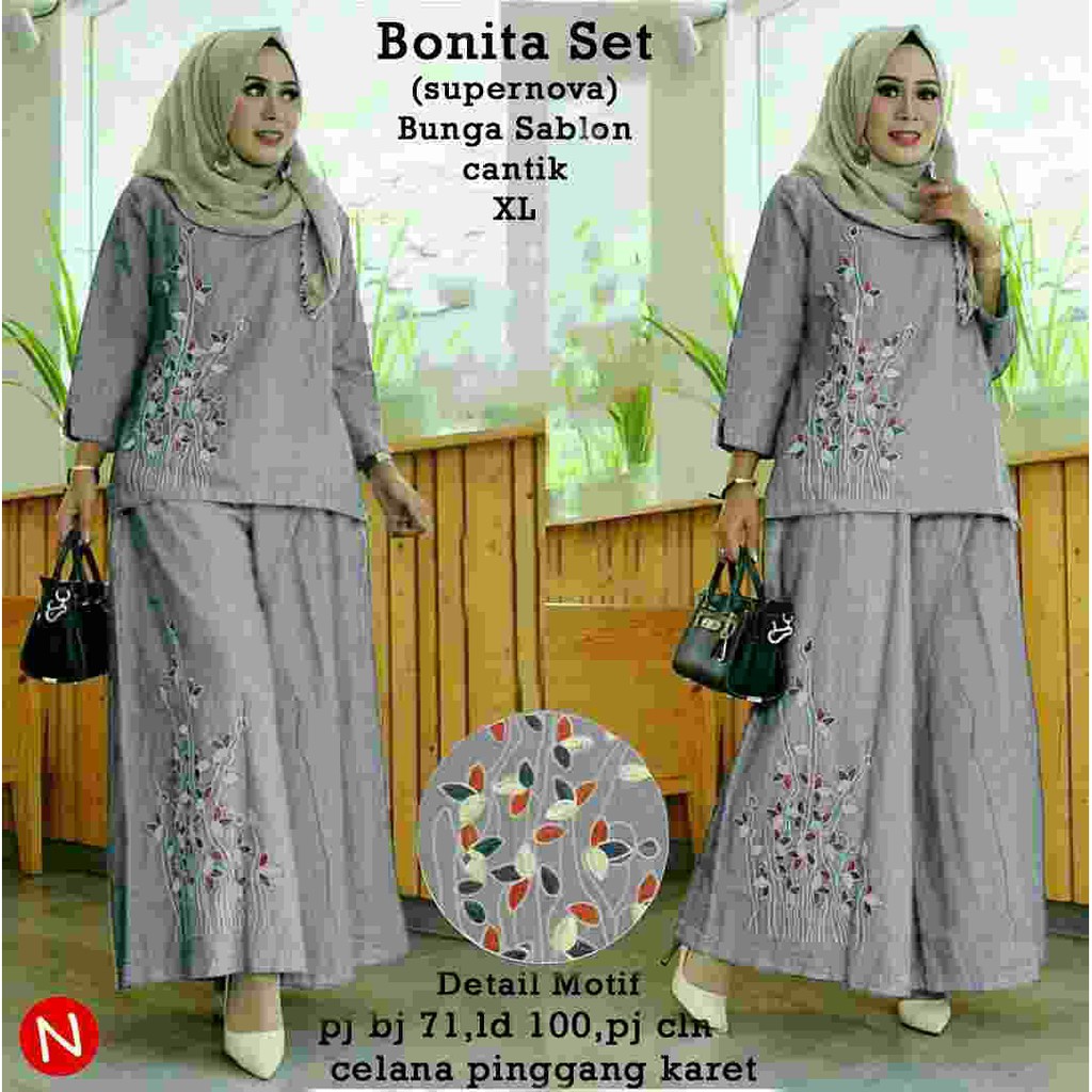 CTN Baju setelan BONITA terlaris best seller