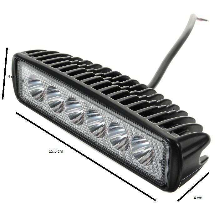 lampu tembak sorot LED bar 15cm  12 v 18 watt