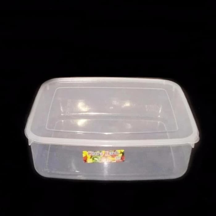 Kotak Transparan Tempat menyimpan Makanan / Wadah Plastik Container Box - 3500ml