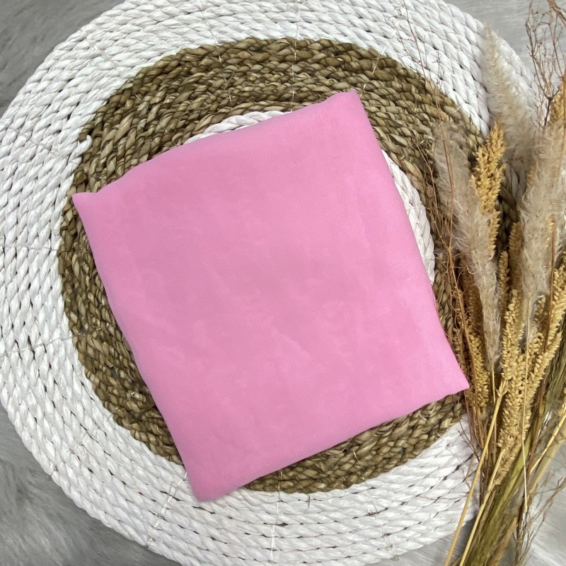 Daily Hijab Bella Square / Jilbab Kerudung segiempat 4-Bella POLOS PINKBABY