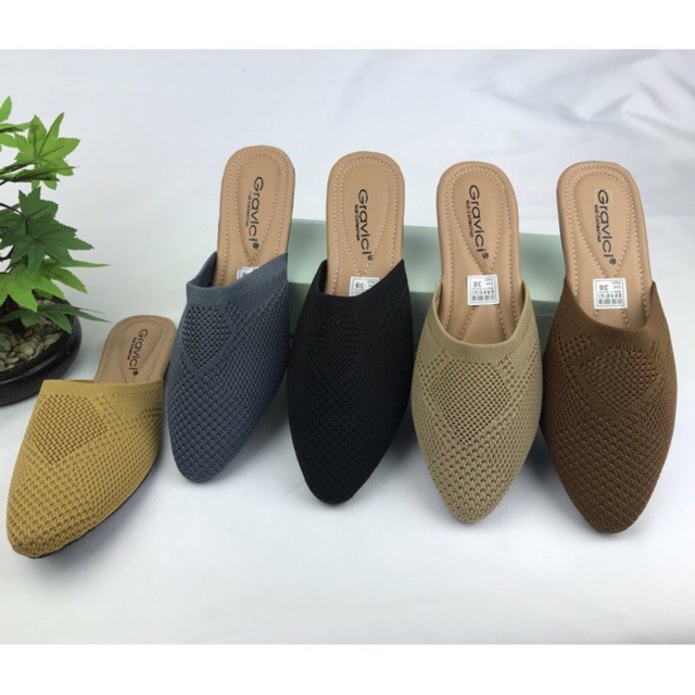 Sepatu Wanita Flat Rajut Terbaru Gravici SF67