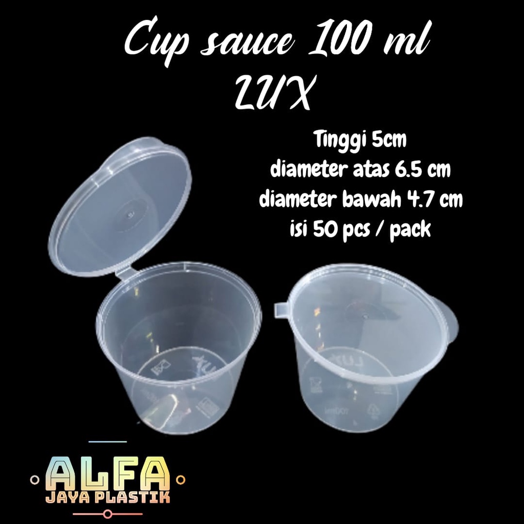 Sauce container / cup saos 100ml LUX / isi 50pcs