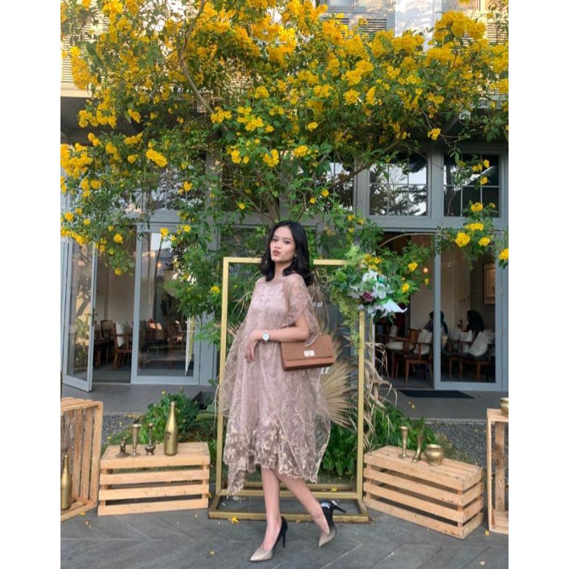 Ainsley Tile Party Dress / Dress Pesta Kondangan Wedding