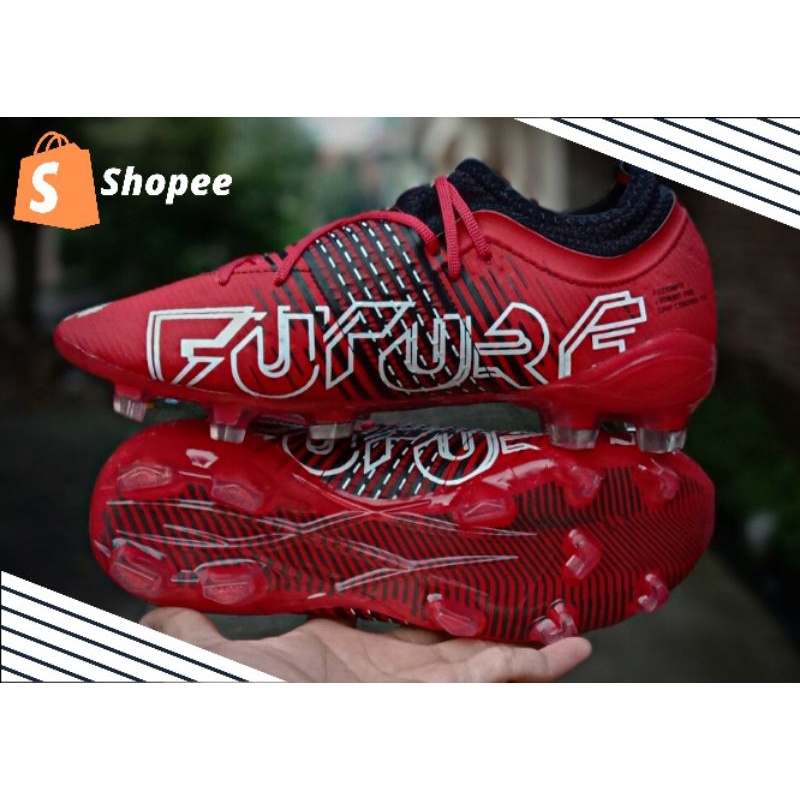 Sepatu Bola Semiboot Puma Future Terbaru 2022 100% Original Sepatu Bola Puma Future Neymar Merah Ter