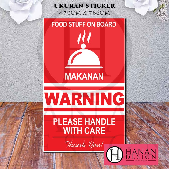 

Stiker Fragile Pengiriman Olshop Motif Makanan