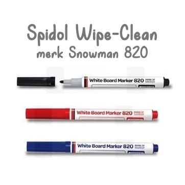 

[(BAYAR DITEMPAT) Spidol Wipe Clean / Wipe Clean Marker 1 set isi 3 warna (merk Snowman) & 1 set isi 7 warna (tanpa merk)